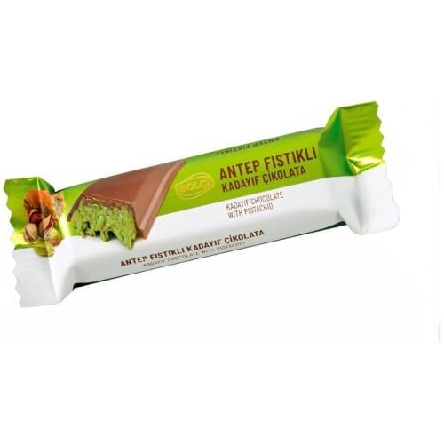 Bolci Dubai Chocolate Bar with Pistachio Cream & Kadayif Filling – 24 Piece Box | Premium Turkish Chocolate